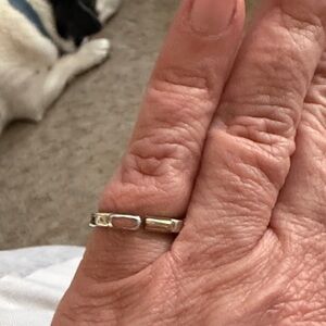Lilly Barrack Sterling Silver and 14kt Ring stacker
